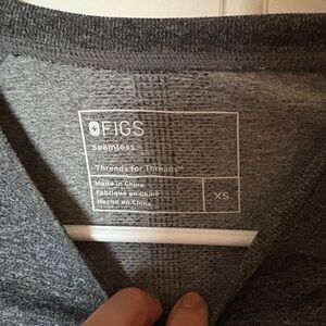 Figs Gray Seamless Women's Top